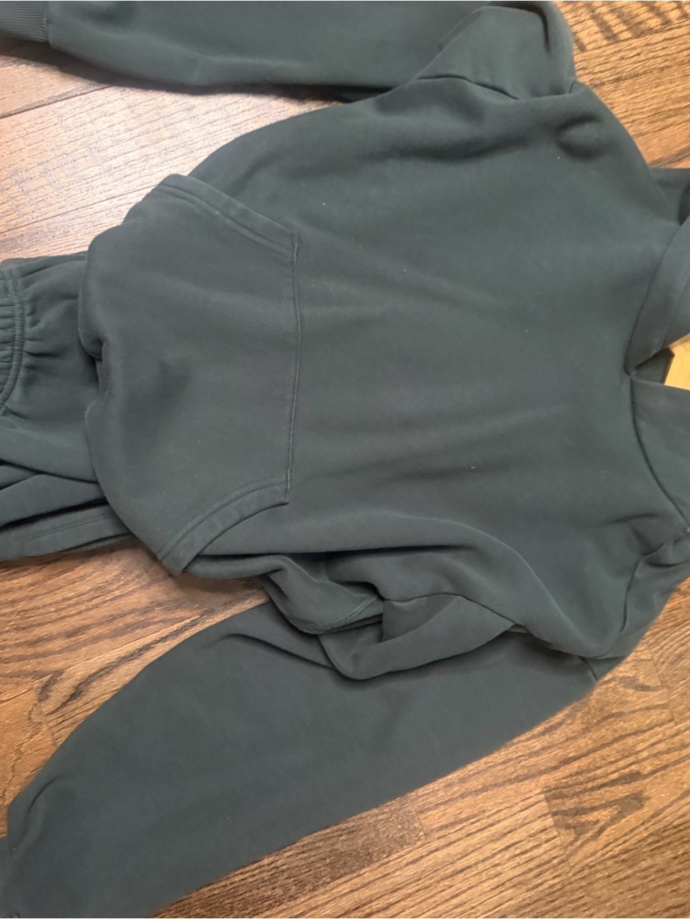 SKIMS Forest Green Cozy Lounge Hoodie & Jogger Set